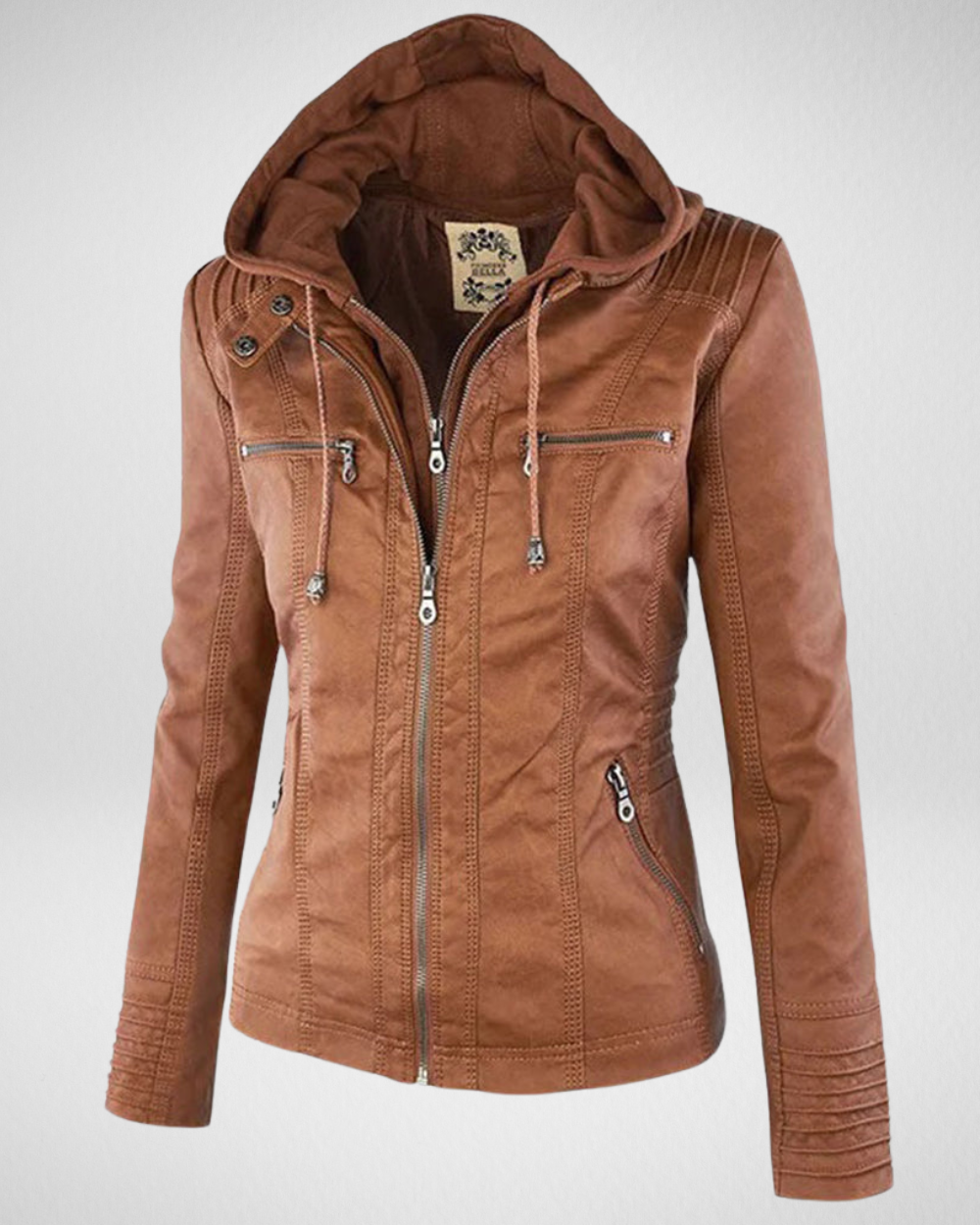Women's Summer Casual Jacket in PU Leather Look