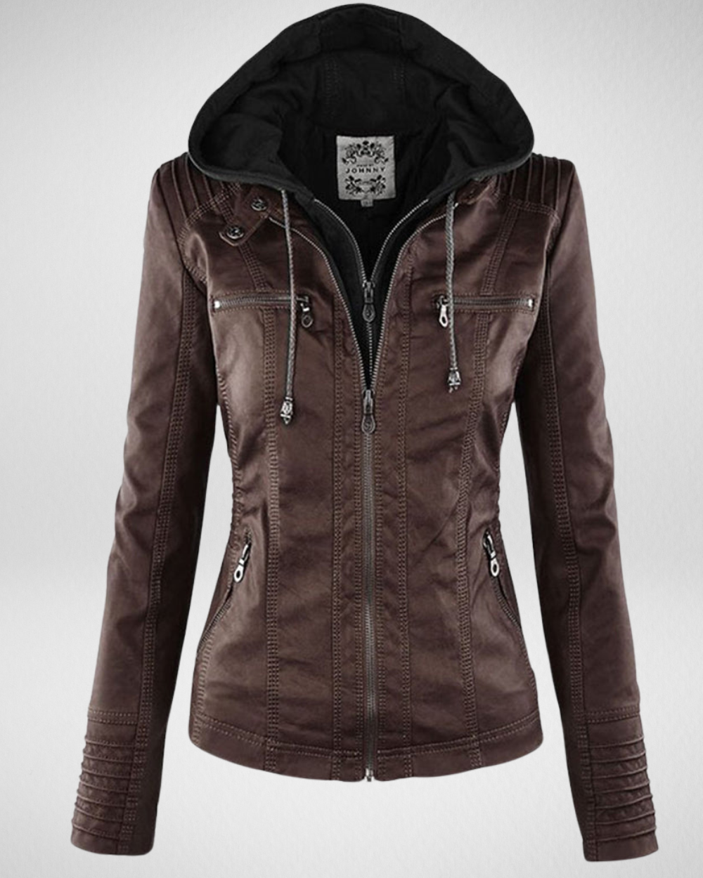 Women's Summer Casual Jacket in PU Leather Look