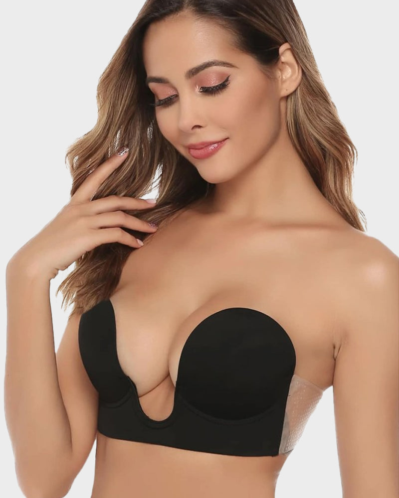 Push-Up Plunge Bra - Strapless Comfort