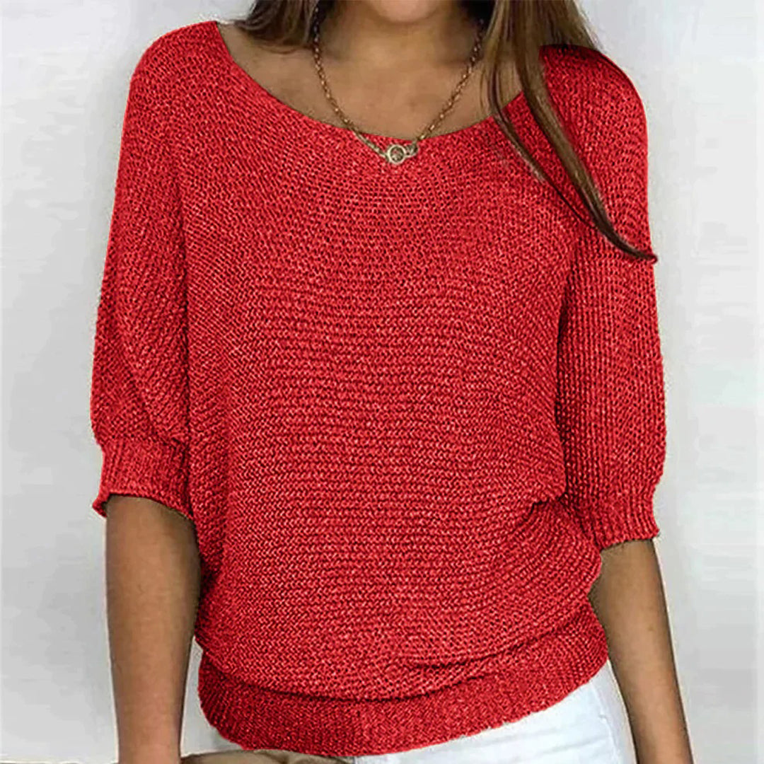 Women’s Casual Knit Batwing Sleeve Top