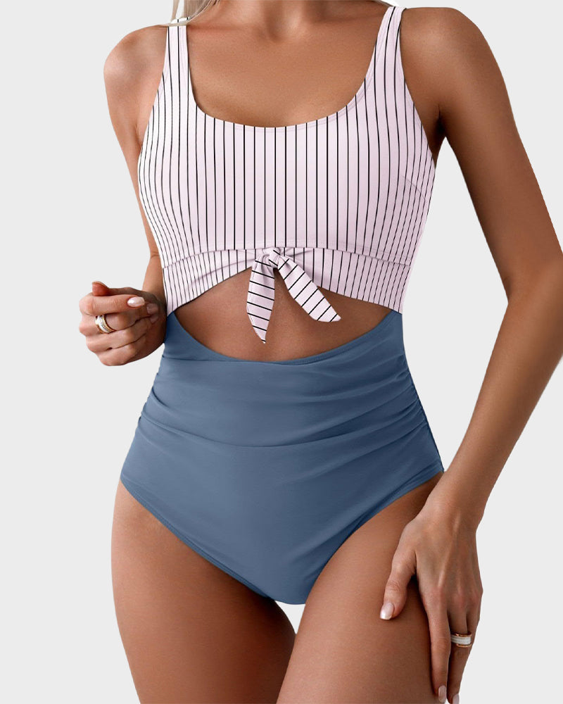 Ruched One-Piece, Tummy Control