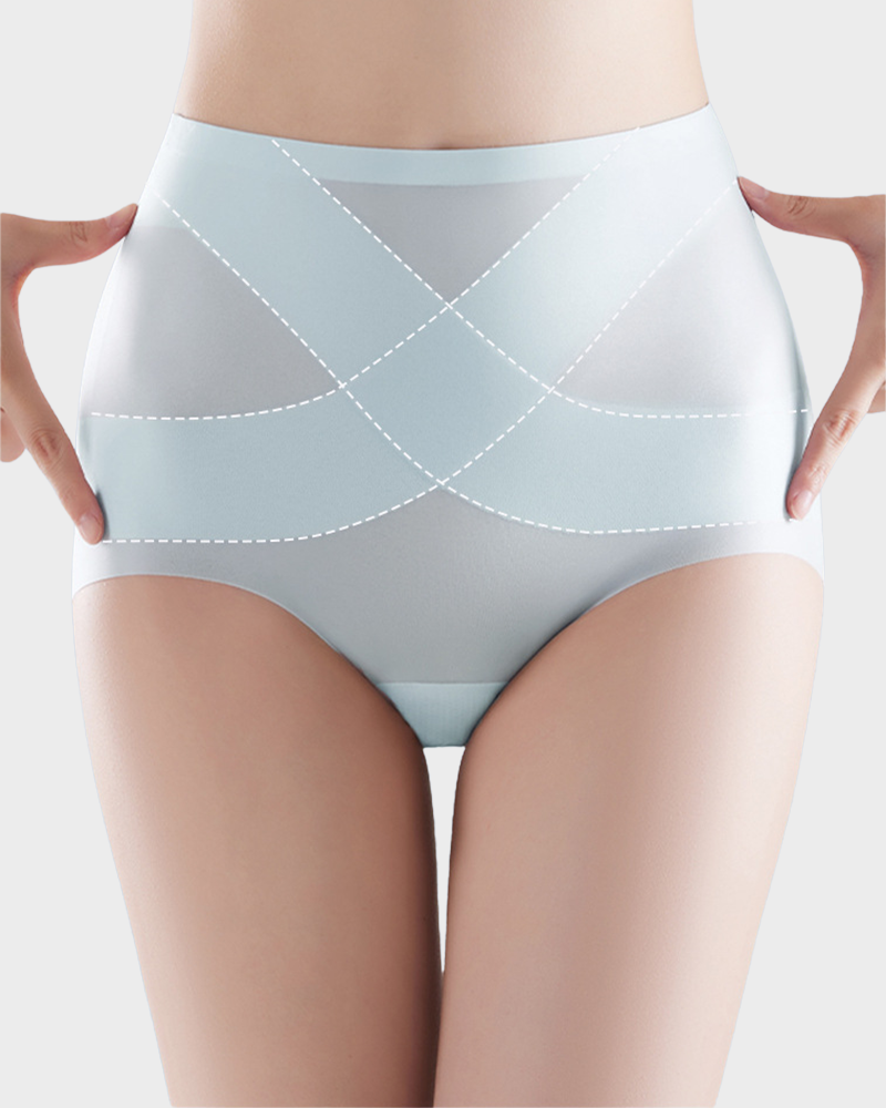Ice-Silk Tummy Control Panties - 4 Pack