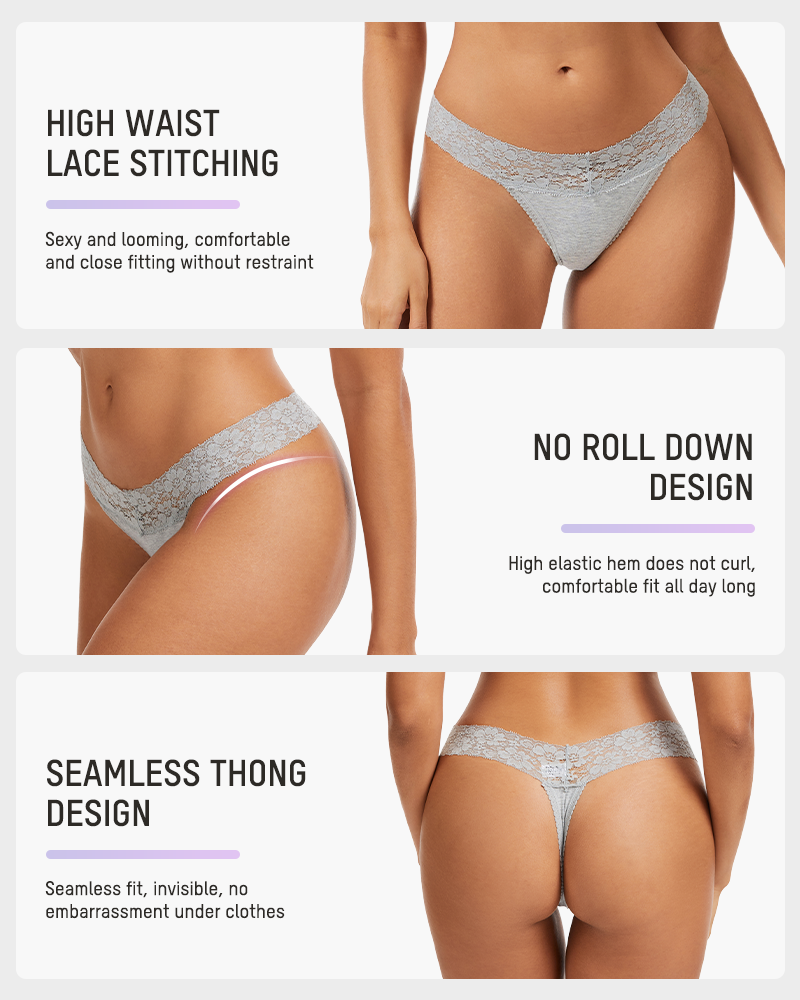 Lace Thong Trio