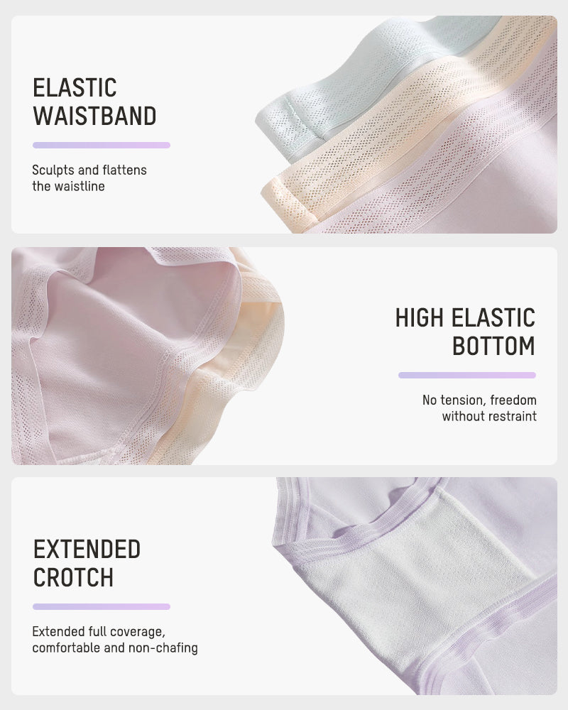 Modal Mid-Rise Panties - Soft, Antibacterial Comfort