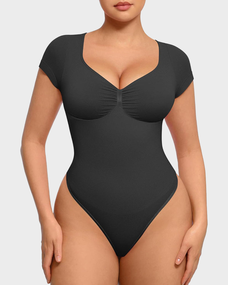 V-Neck Tummy Control Bodysuit