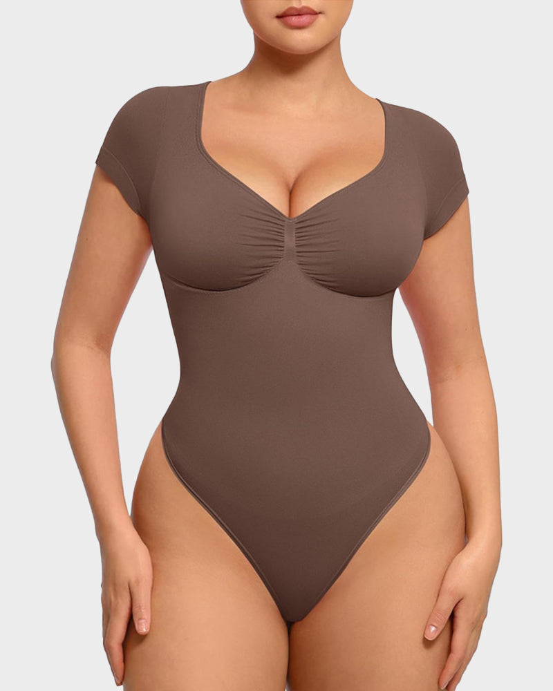 V-Neck Tummy Control Bodysuit