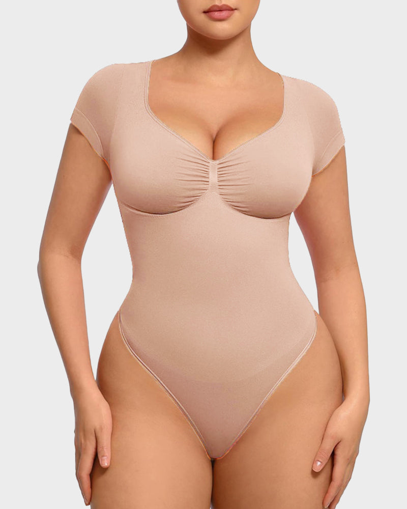 V-Neck Tummy Control Bodysuit