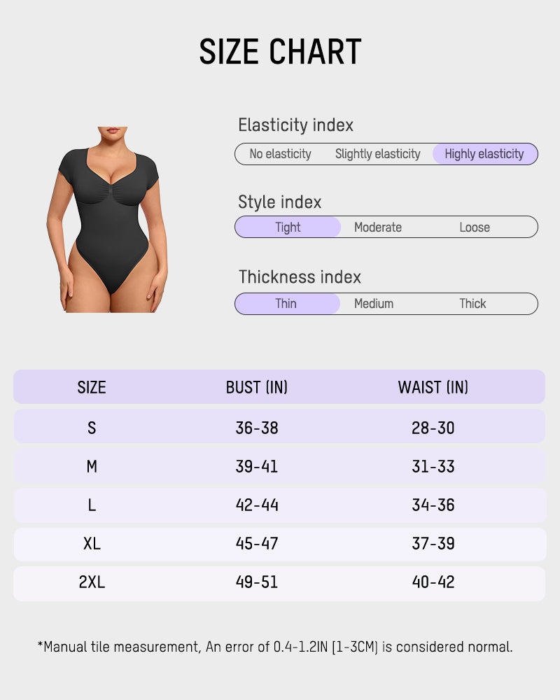 V-Neck Tummy Control Bodysuit