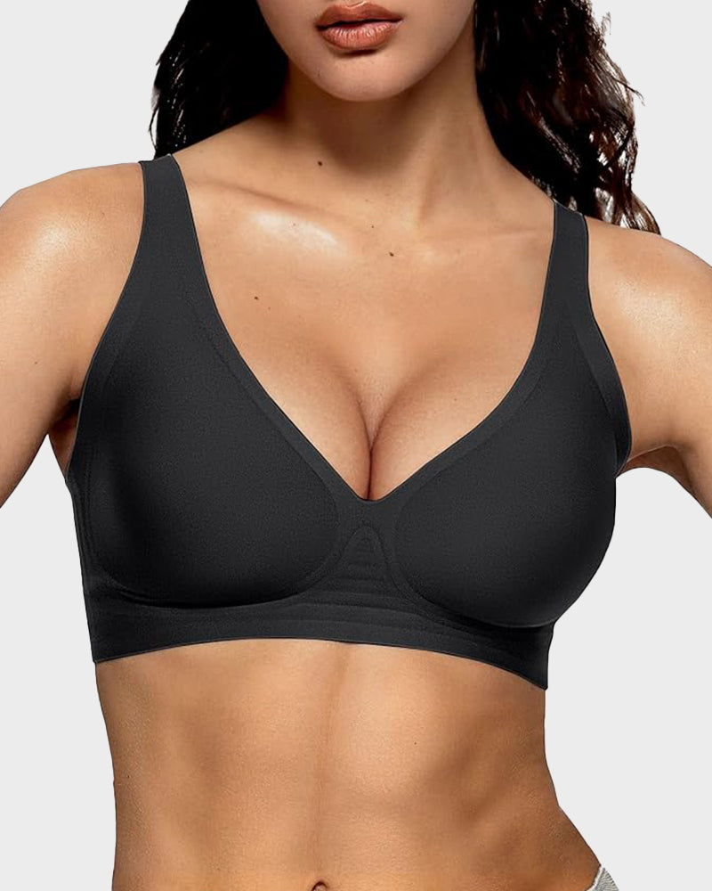 Deep V Wireless Bra