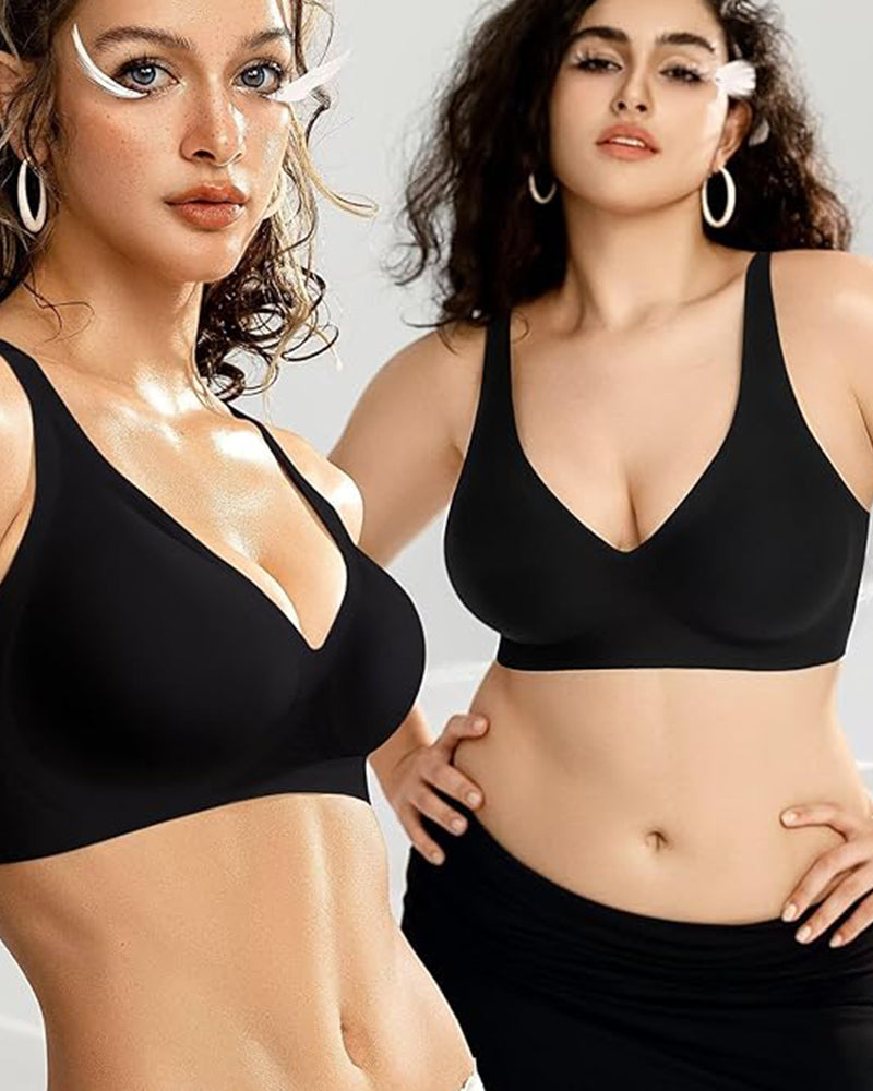 Deep V Wireless Bra