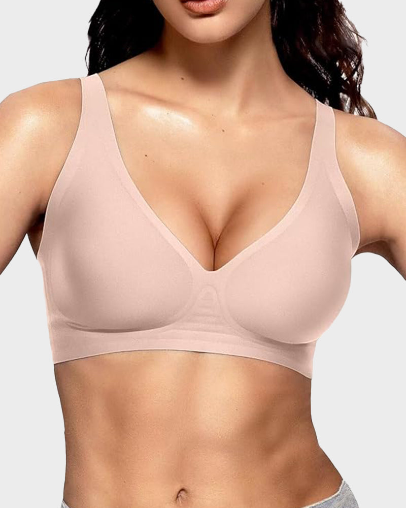 Deep V Wireless Bra