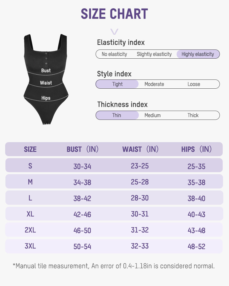 Triangle Shaping Bodysuit - Snap Button Design