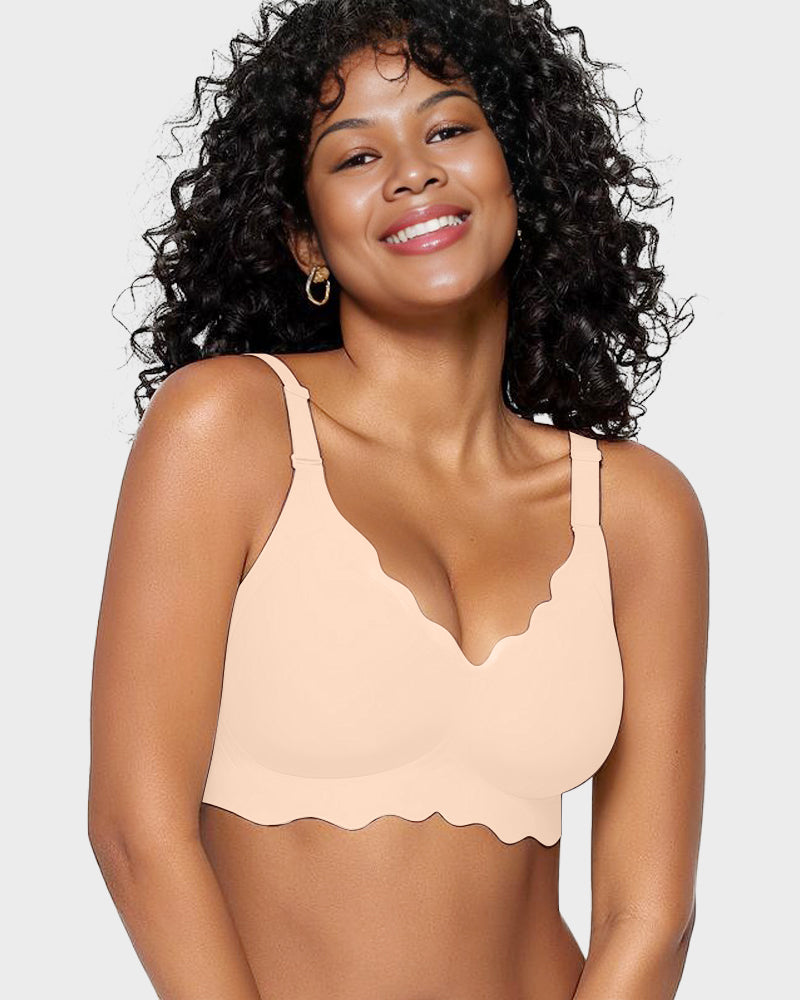 Jelly Bra - Soft, Scalloped Comfort
