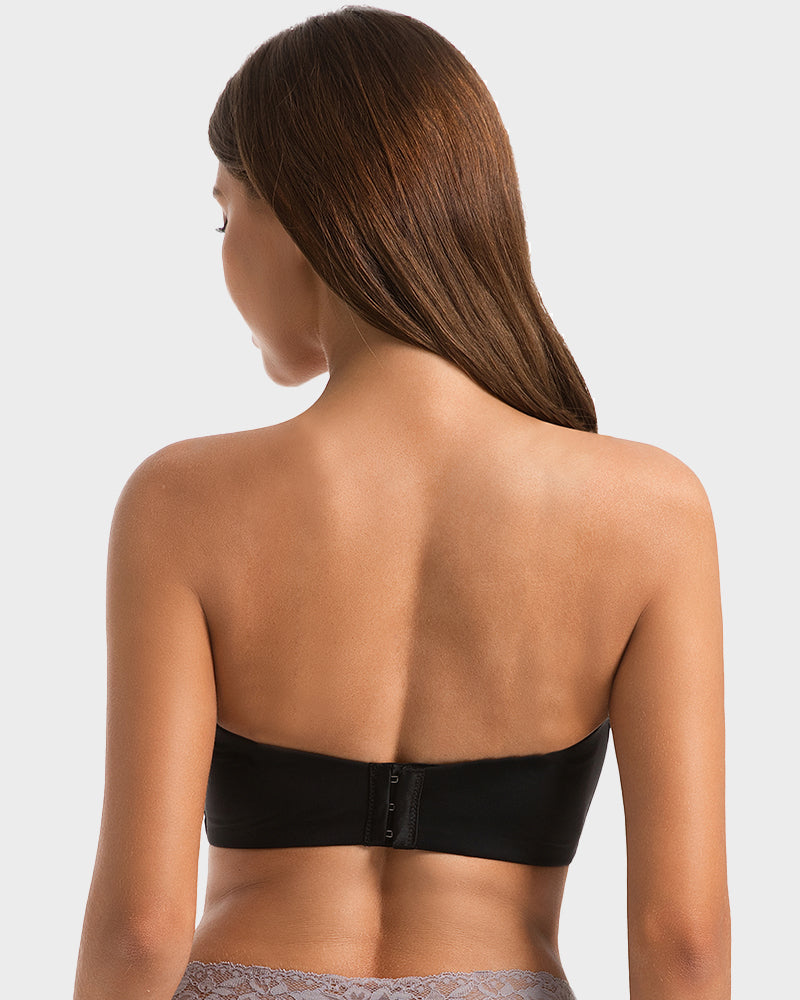 Bandeau Bra Strapless, Anti-Slip, Full Coverage