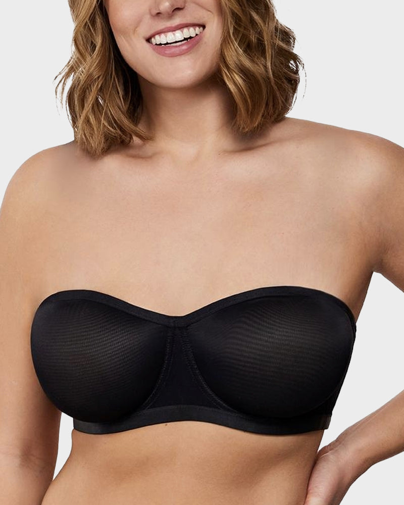 Balconette Bra - Strapless Mesh Comfort