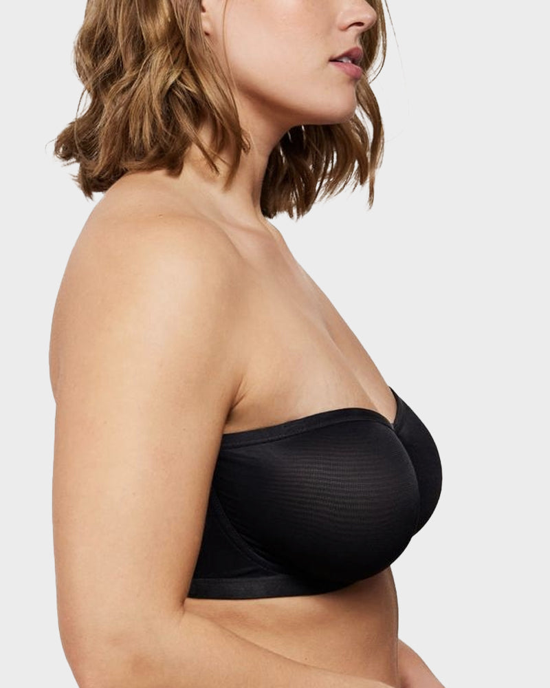 Balconette Bra - Strapless Mesh Comfort