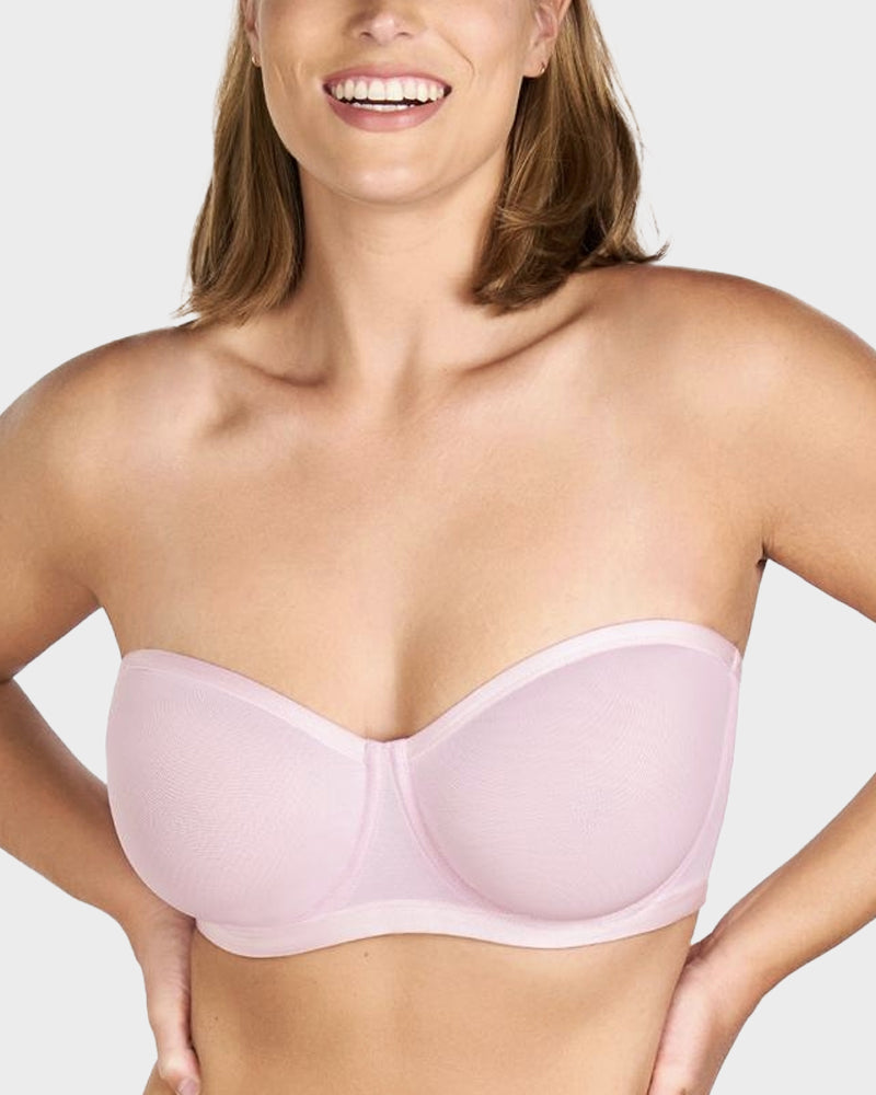 Balconette Bra - Strapless Mesh Comfort