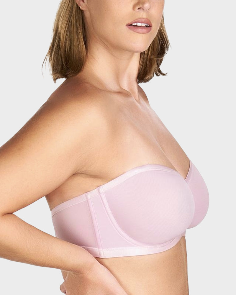 Balconette Bra - Strapless Mesh Comfort