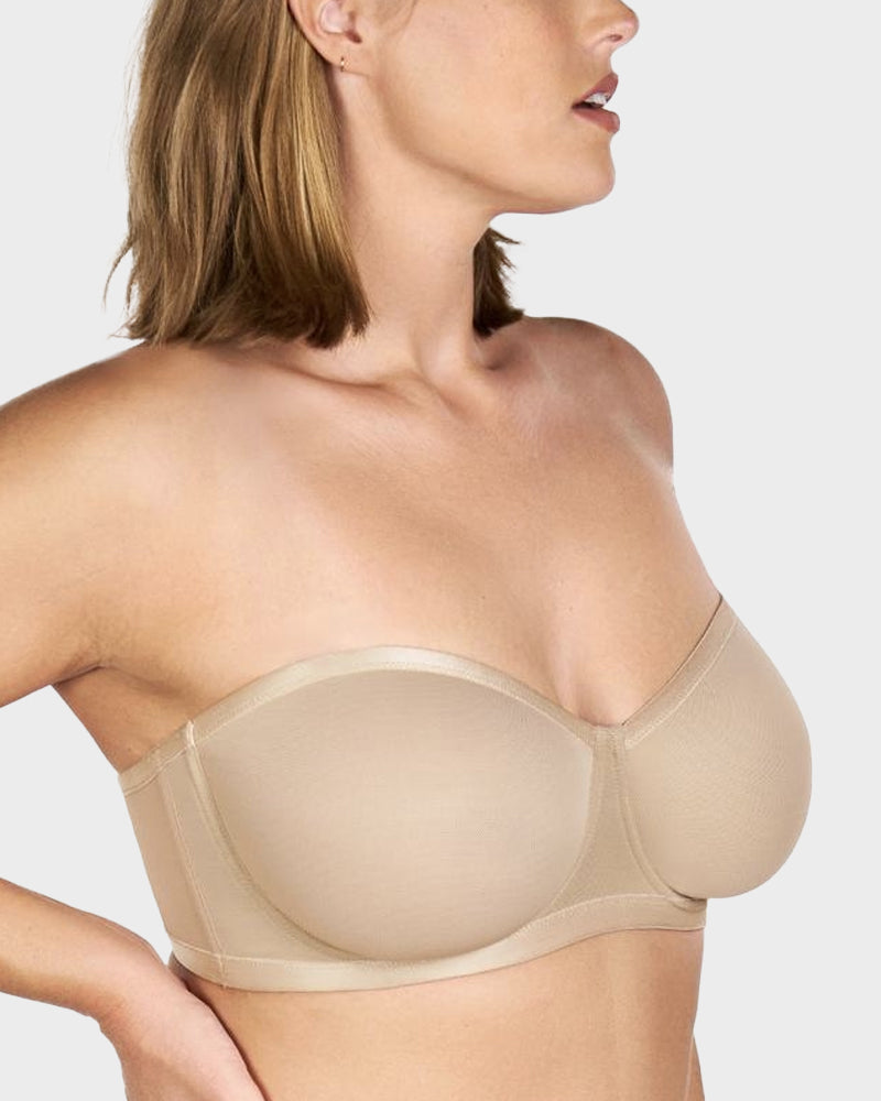 Balconette Bra - Strapless Mesh Comfort