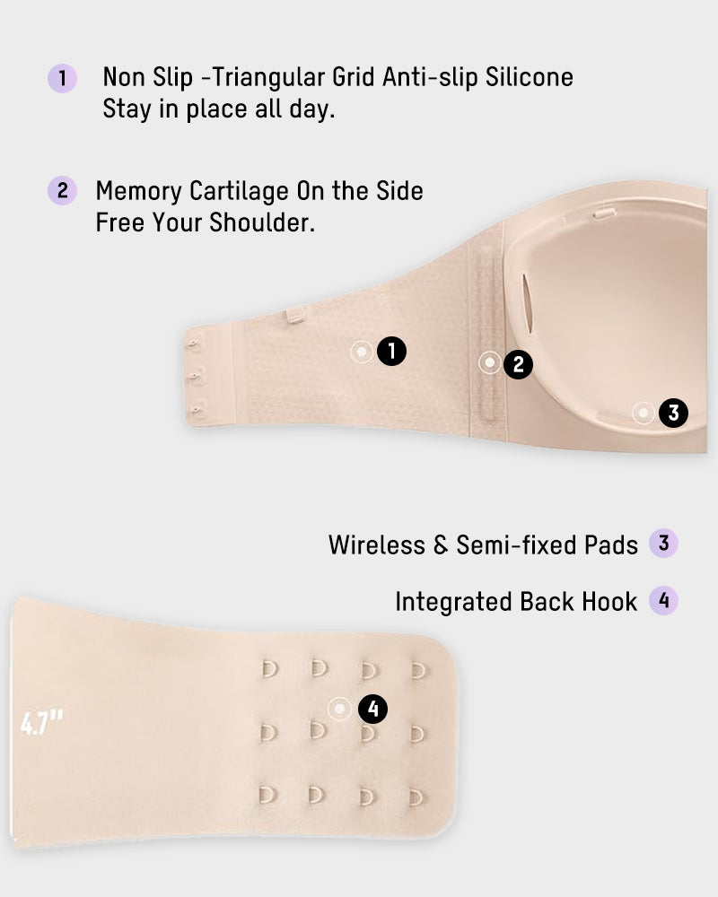 Bandeau Bra - Wireless Comfort