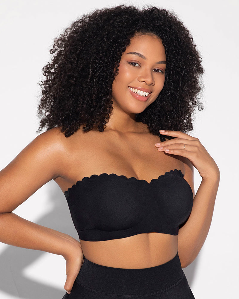 Leopard Print Bra - Strapless, Front Closure
