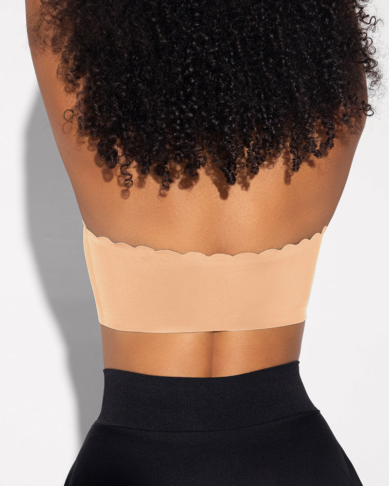 Leopard Print Bra - Strapless, Front Closure