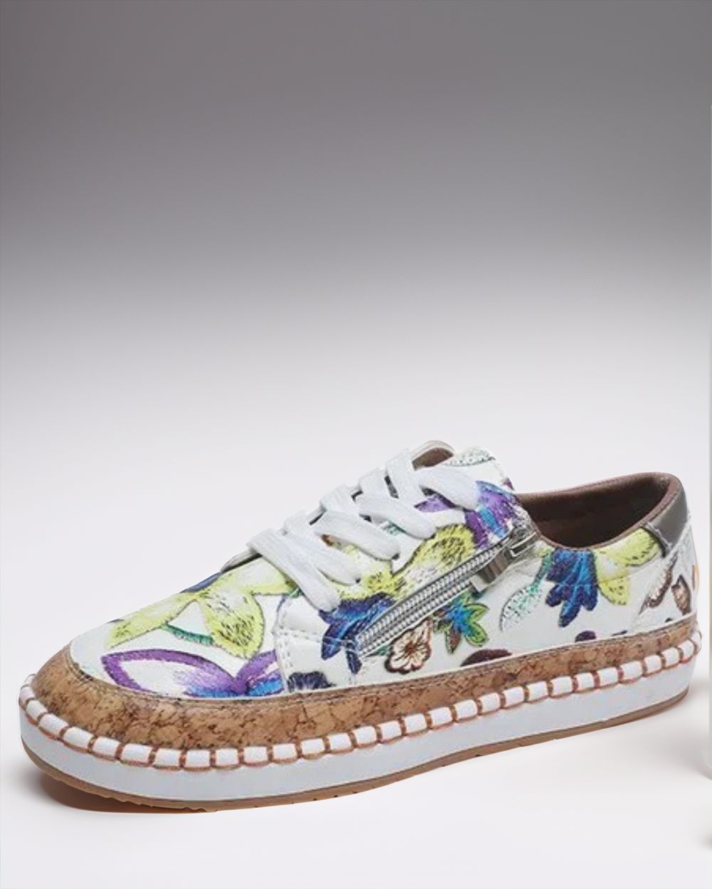 Women's Summer Casual Slip-On Shoes with Floral Embroidery