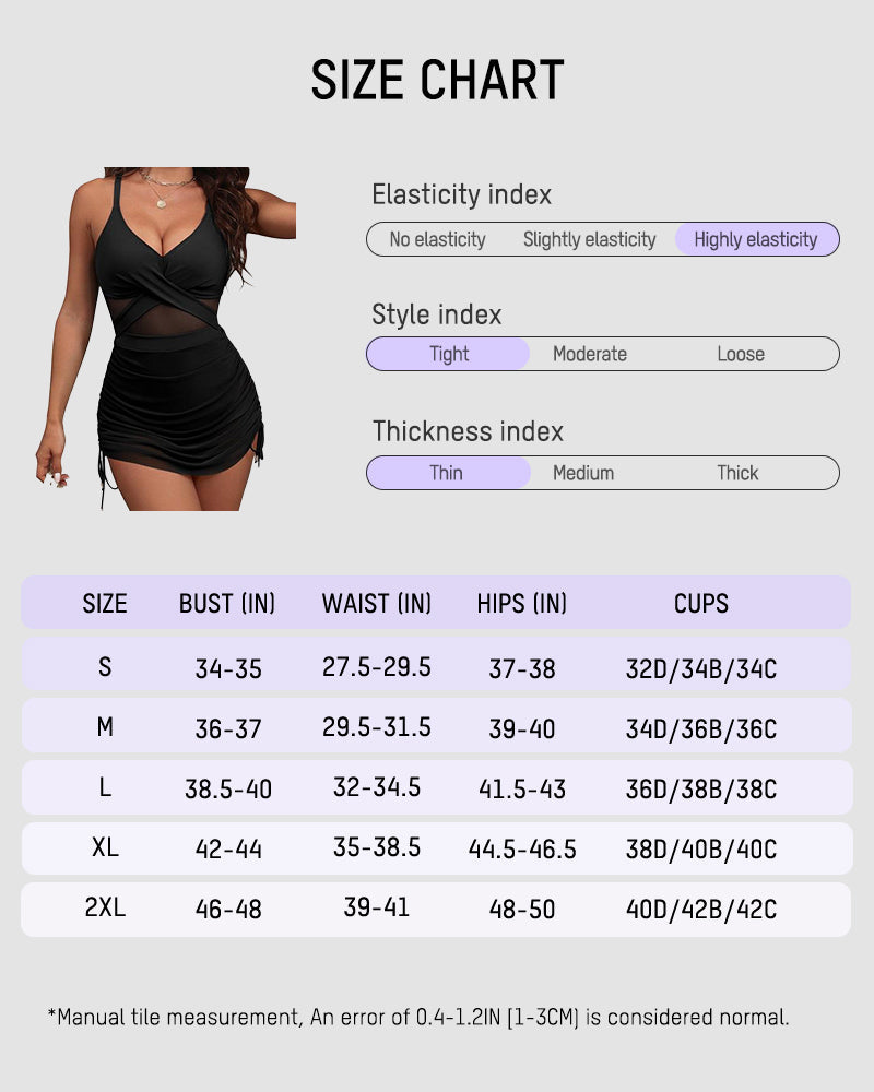 Twist Front Swimsuit - Tummy Control