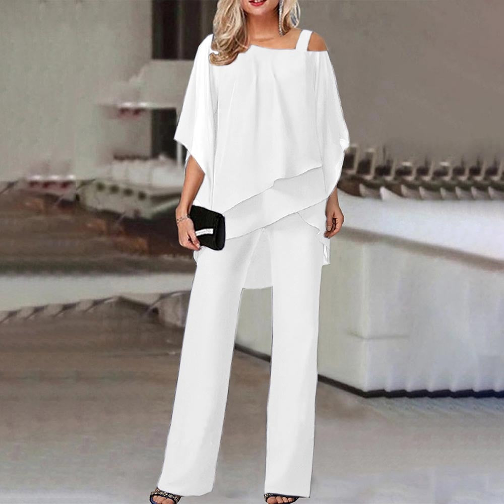 Women’s Elegant Two-Piece Evening Pants Set