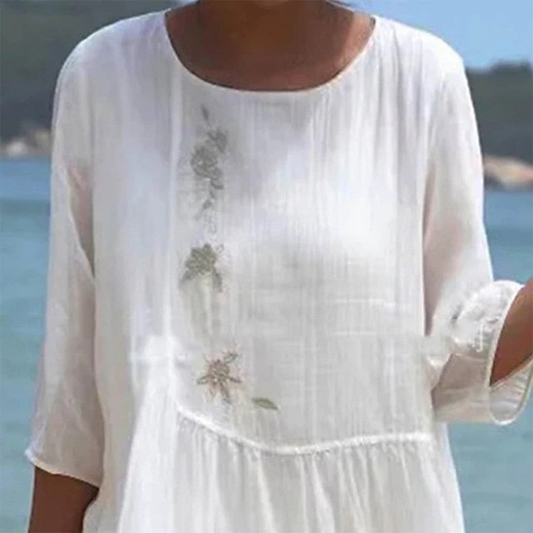 Women’s Embroidered Loose Fit Beach Dress