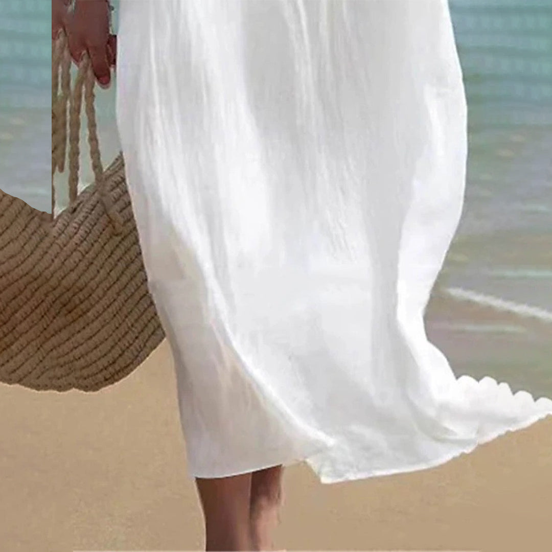 Women’s Embroidered Loose Fit Beach Dress