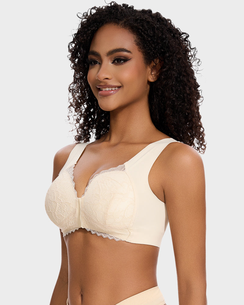 5D Wireless Bra - Front Closure Comfort