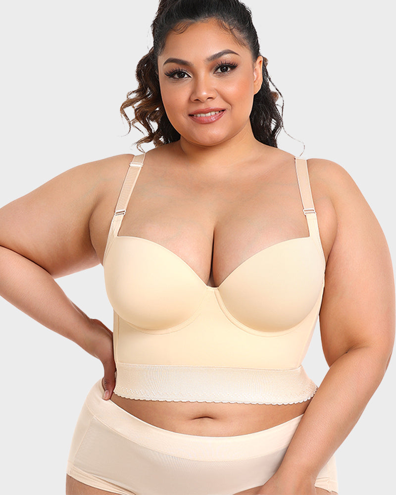 Longline Push-Up Bra - Comfort, Support, Style