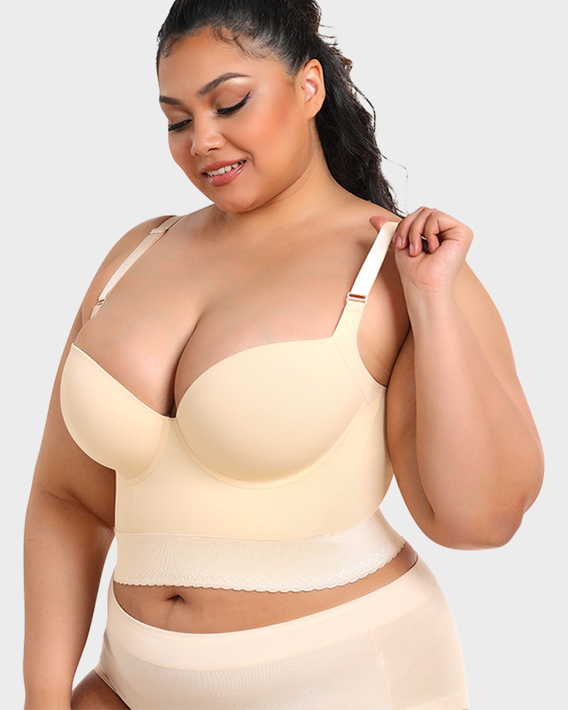 Longline Push-Up Bra - Comfort, Support, Style