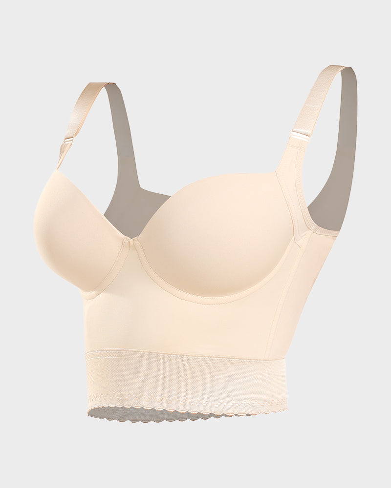 Longline Push-Up Bra - Comfort, Support, Style