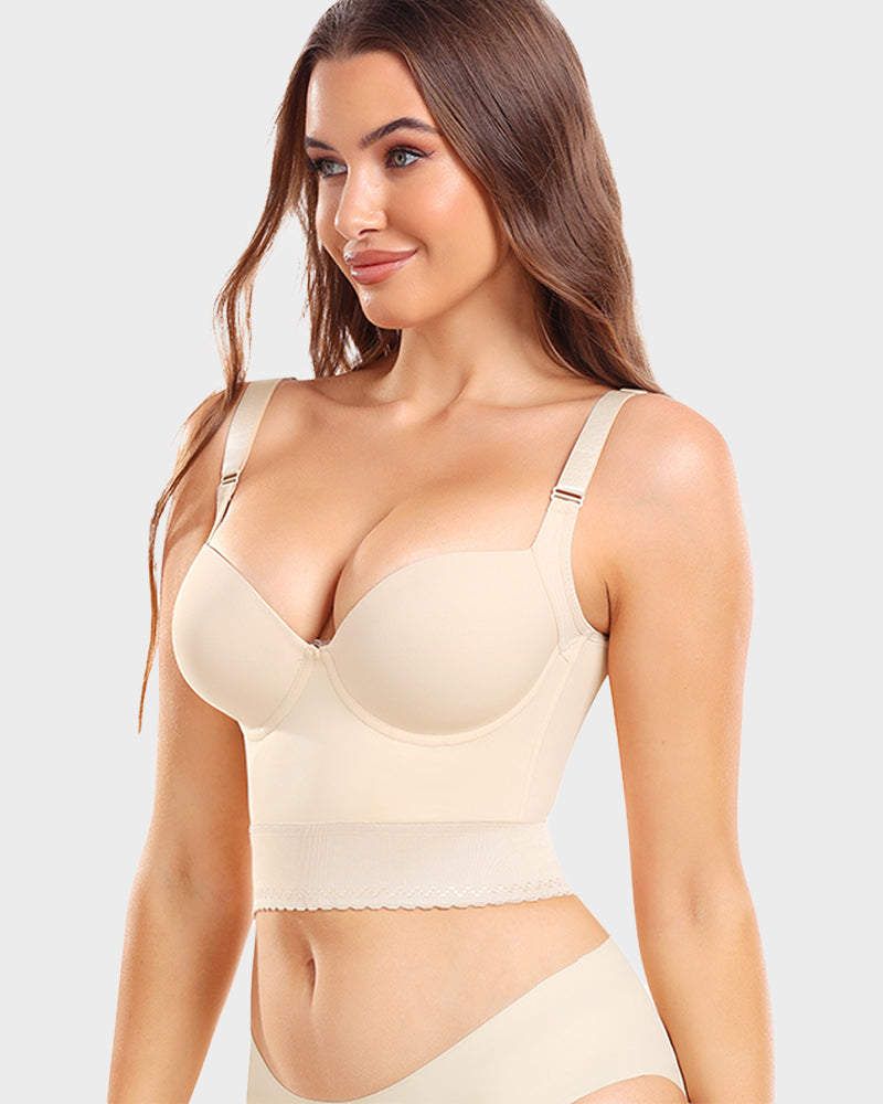 Longline Push-Up Bra - Comfort, Support, Style