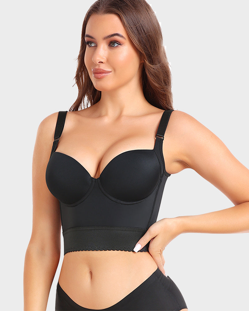 Longline Push-Up Bra - Comfort, Support, Style