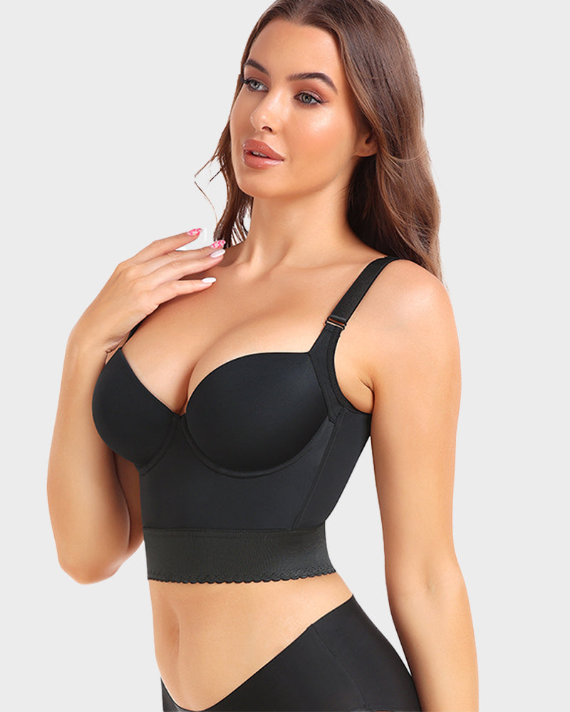 Longline Push-Up Bra - Comfort, Support, Style