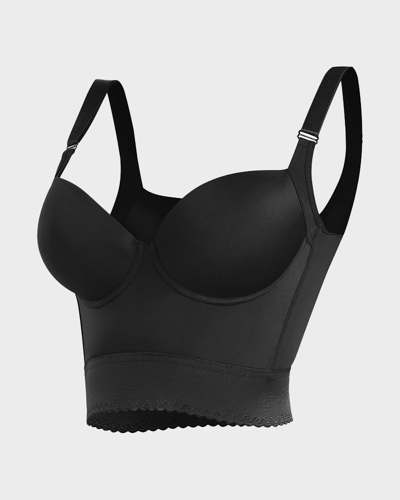 Longline Push-Up Bra - Comfort, Support, Style
