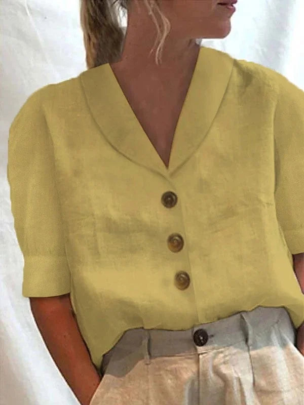 Women’s Summer Button-Up Blouse