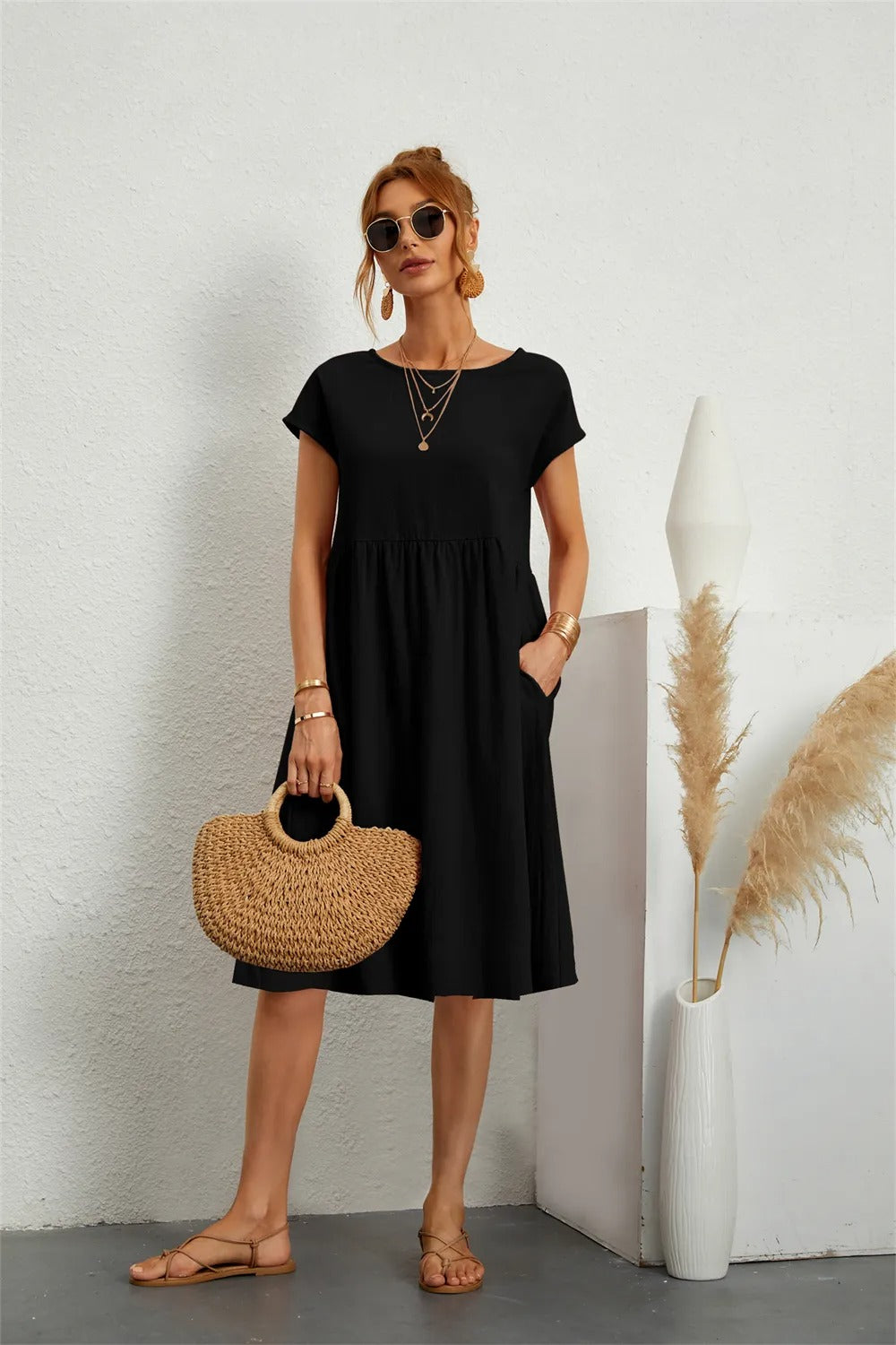 Women’s Spring Casual Midi Dress