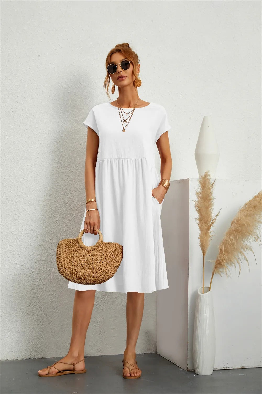 Women’s Spring Casual Midi Dress