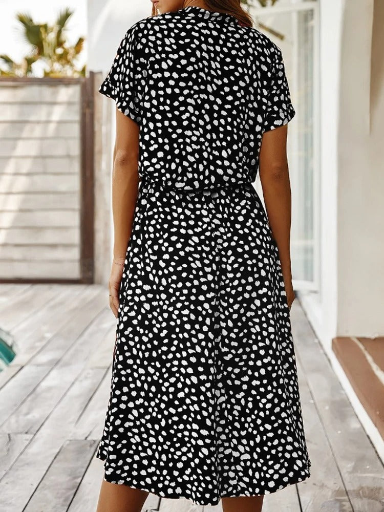 Women’s Button-Up Summer Midi Dress