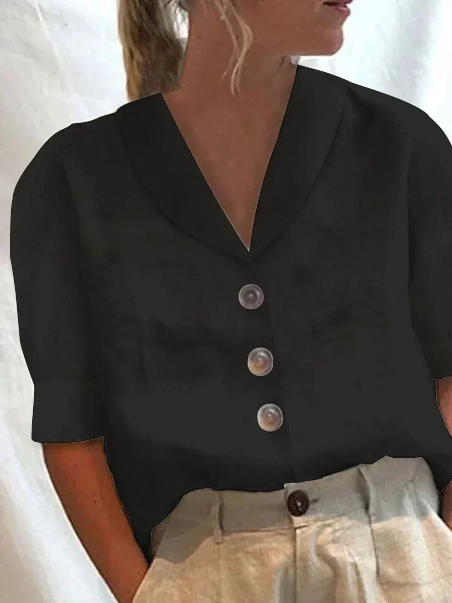Women’s Summer Button-Up Blouse