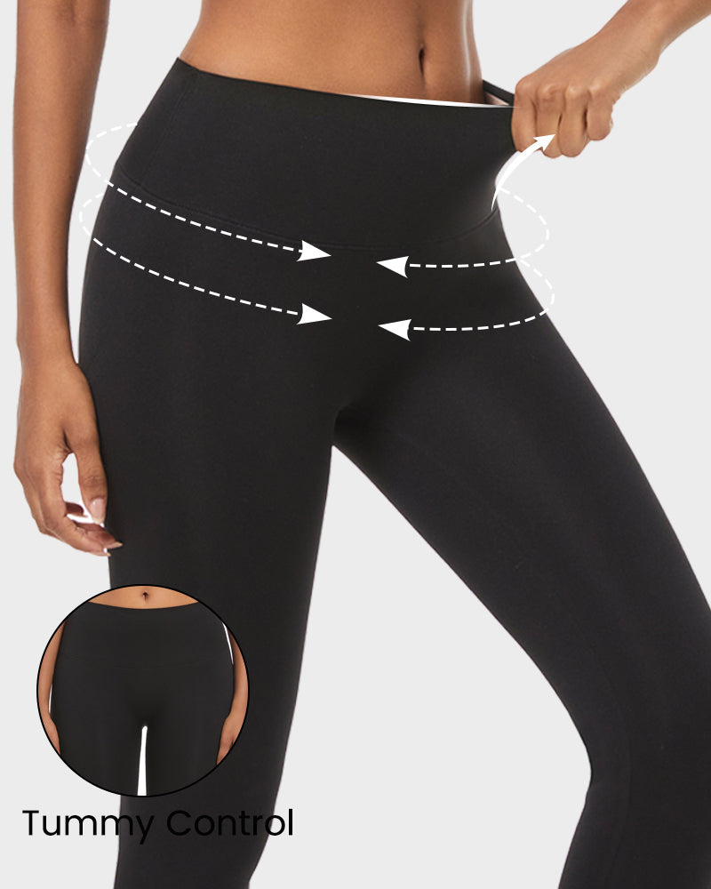 Butt Lift Leggings - Lightweight Fleece Comfort