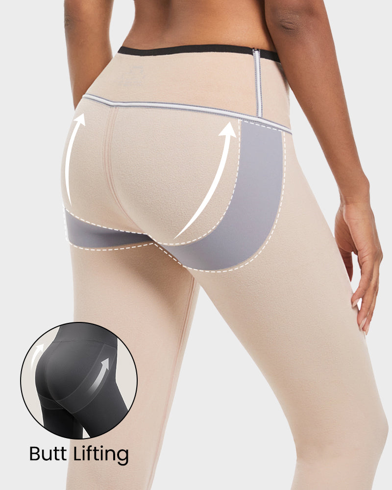 Butt Lift Leggings - Lightweight Fleece Comfort