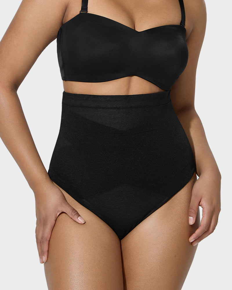 Criss-Cross Thong - Shaping Mesh Style