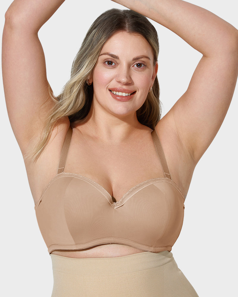 Lace Underwire Bra - Versatile Comfort Style