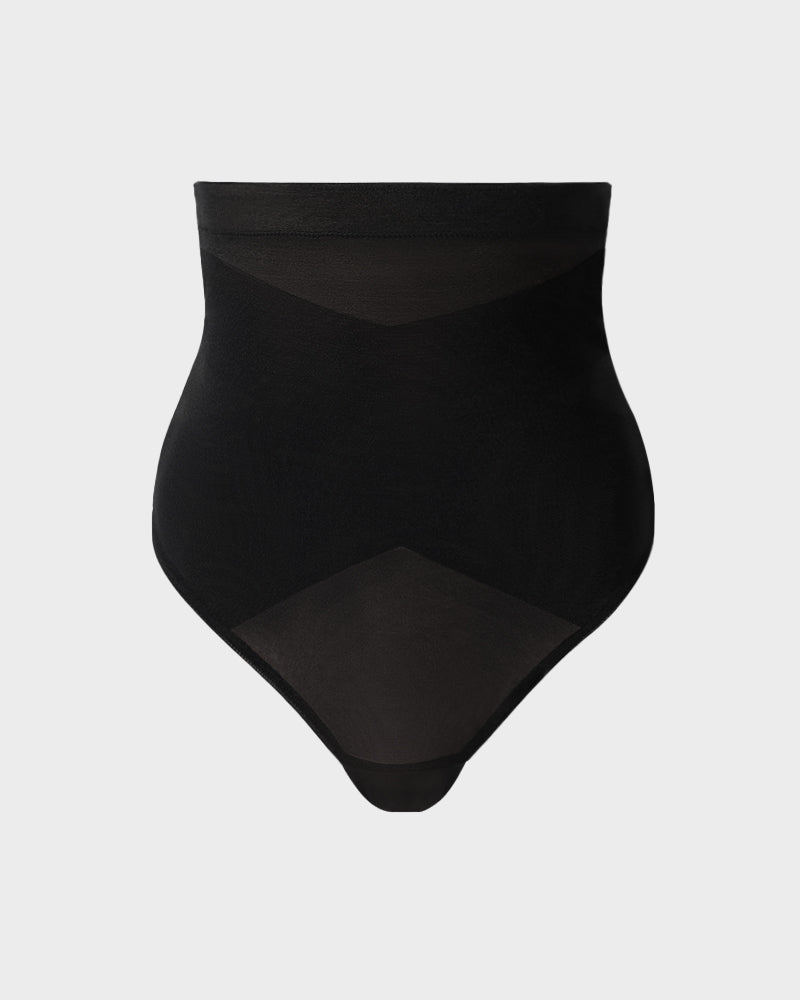Criss-Cross Thong - Shaping Mesh Design