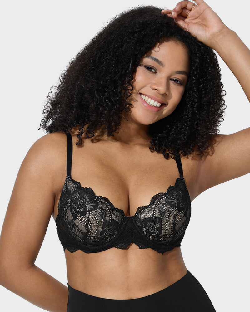 Lace Push-Up Bra - Full Coverage Comfort